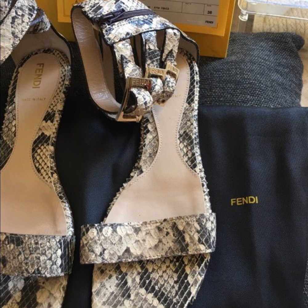 Fendi snake sandals